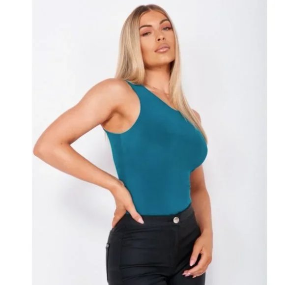 Sleeveless Bodycon Bodysuit Top Leotard - Picture 4 of 9